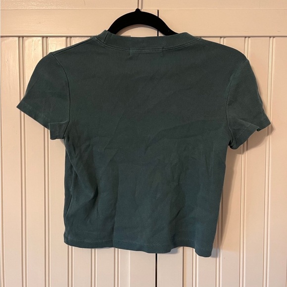 Madhappy Green Ribbed Tee - Picture 4 of 4